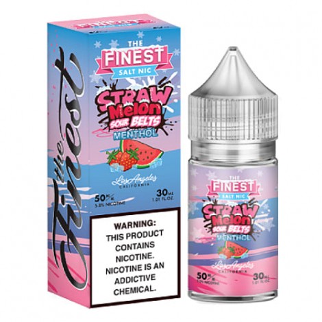 The Finest E-Liquid Synthetic SALTS - Straw Melon Sour Belts Menthol