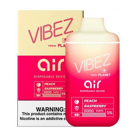 Vibez Air 6K Peach Raspberry Disposable Vape Pen