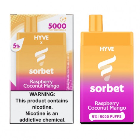 HYVE X Sorbet 5K Raspberry Coconut Mango Disposable Vape Pen