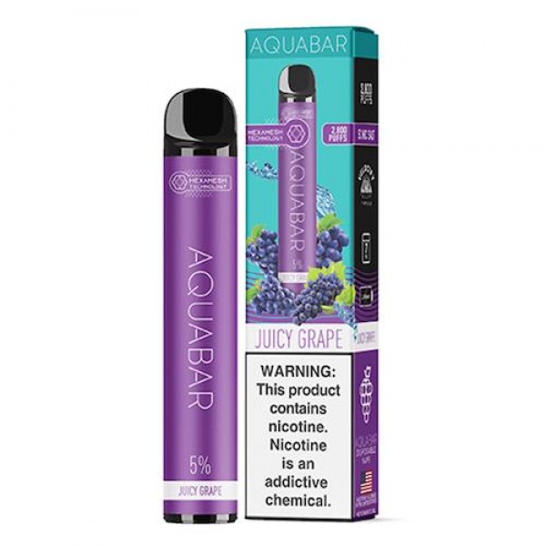 AquaBar Juicy Grape Disposable Vape ...